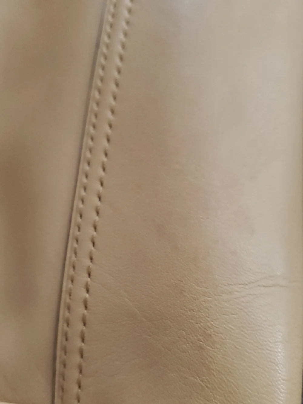 Coach Tan Leather Tote with Tassel Charm